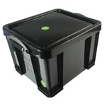 Really Useful Plastic Black Storage Box / Organiser Plastic 35 Litre + 24h DEL