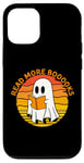 Coque pour iPhone 13 Lire plus de livres Ghost Reading Halloween Retro Vintage Funny