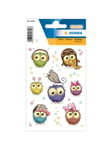 HERMA Stickers cute owls Transpuffy