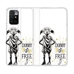 Housse Cuir Portefeuille Pour Xiaomi Redmi 10 Harry Potter Dobby Free Blanc