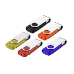 Cle USB, Clé USB 1Go, Fesaymi Clef USB Lot de 5 Mémoire Stick 2.0 Flash Drive Rotation Disque de Stockage Externe