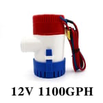 Pompe à Eau Électrique 12V,350/500/750/1100GPH,Filtre à Eau,Mini 24V,Cale Solaire,Micro Moteur,Bateau,Marine - Type 12V 1100GPH