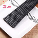 Black Japanese Chopsticks Sushi Chop Sticks Set Non-slip 1