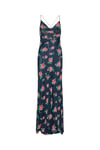 Chiffon Maxi Slip Dress - Shining Rose / Midnight Navy Comb