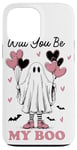 Coque pour iPhone 13 Pro Max Will You Be My Boo Ghost Heart Ballons