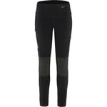 Fjällräven Fjällräven Abisko Trekking Tights W - Black - Dam - XXS- Naturkompaniet