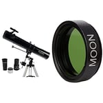 Celestron 21045 PowerSeeker 114EQ Reflector Telescope & 94119-A 1.25 Inch Moon Filter