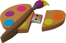 Palette Peintre Brosse Peindre 16 GB USB 16 Go Flash Drive Mémoire Stick Stockage de Données Clé Design Unique et(Q682)