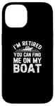 Coque pour iPhone 14 Yacht Boat Captain Pontoon Boating Dock Retired