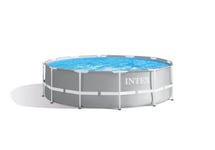 Intex Piscine tubulaire ronde Prism Frame - Diamètre 3,66 m Hauteur 1,22