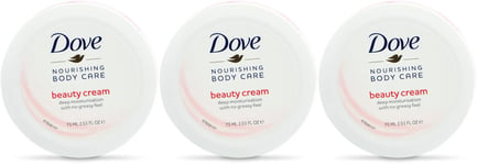 Dove Body Care Beauty Cream 75ml | Skin | Moisturiser X 3