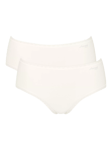 sloggi GO Organic Cotton Midi Knickers, Silk White