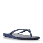 Havaianas Womens Ladies - Slim Metallic Flip Flop - Navy - Size EU 35