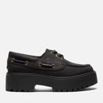 Timberland Women's Stone Street 3-Eye Platform Boat Shoes - UK 5