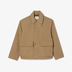 Lacoste Parka légère courte déperlante Taille 60 - XL/XXL Beige