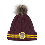 Cinereplicas - Harry Potter - Pompon Bonnet - Licence Officielle - Maison Gryffondor - Rouge et Jaune - Taille Unique