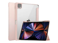 Coreparts - Vikbart Fodral För Surfplatta - Tri-Fold Caster, Built-In S Pen Holder, Auto-Wake Function - Termoplastisk Polyuretan (Tpu) - Transparent, Guldrosa - 12.9" - För Apple 12.9-Inch Ipad Pro