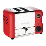 Rowlett 1kW Esprit 2-Slot Toaster with 2x Additional Elements & Sandwich Cage | Traffic Red | CH180