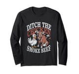 Barbeque Chicken BBQ Smoke Beef Funny Smoker Long Sleeve T-Shirt