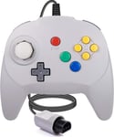 Manette De Jeu Avec Manette De Jeu Filaire N64 Compatible Avec La Console N64 (Gris)