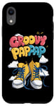 Coque pour iPhone XR Rétro Groovy Pap Pap Daddy pour la fête des pères papa, grand-père homme