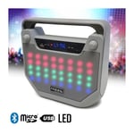 Enceinte autonome Bluetooth Freesound40 SI à led Fonction karaoké BT USB MicroSD AUX - Neuf