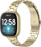 Fitbit Versa 4      Stainless Steel Strap   Gold