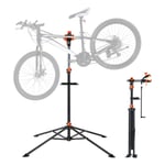 VEVOR Pied d'Atelier Vélo Support de Réparation de Vélo Réglable Pliable 36,3 kg