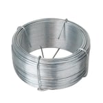 Fil d'attache en acier galvanisé pour grillage ou autre - 50 m x 1.3mm Ø - Gris - Linxor