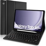 Clavier Galaxy Tab A9+ 2023 11 Pouces,Coque Clavier pour Tablette Samsung A9+ (SM-X210/X215/X216),Français AZERTY Tablette Connecté par Bluetooth (Stylet Non Inclus)