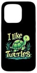 iPhone 15 Pro I Like Turtles Cartoon Turtle Case