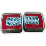 FEUX ARRIERES LED 12/24 VOLTS 4 FONCTIONS CAMIONS REMORQUES