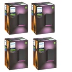 Philips Hue - 4x Resonate Utomhus Vägglampa - White & Color Ambiance - Bundle