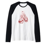 Resoling rock climbing shoes rerand Raglan Baseball Tee