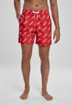 Urban Classics Coca-cola badshorts (red,XS)