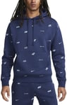 Nike Miesten Villapaita M Nk Club+ Bb Po Hoodie Fleece Blue FB7434 410 FB7434 410/M