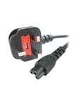 StarTech.com Cord 3 Slot for UK BS1363 to C5 Clover Leaf - power cable - 2 m