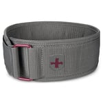 Harbinger 4" (10.16cm) Nylon Weightlifting Belt, Unisex, Women's, Merlot, Small