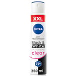 NIVEA Déodorant en spray Black & White invisible Clear AT 250 ml