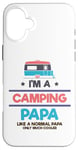 Coque pour iPhone 16 Plus Camping-car glacière Nature Lover Camping Papa Like Normal Papa