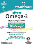 Vitabiotics Ultra Omega-3 Fish Oils Capsules with DHA EPA Nutritional Supplement