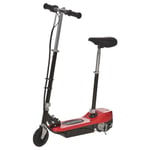 HOMCOM Foldable Powered Scooter 120W w/ Adjustable Seat and Brake, Red