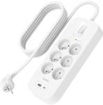 Belkin Connect Surge Protector 6-uttak med USB-C og USB-A