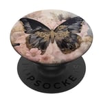 Black Butterfly Graphic For Girls And Women Cute Aesthetic PopSockets PopGrip Interchangeable