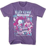 Crazy Collage Killer Klowns From Outer Space T-shirt XL