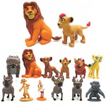 12 st Disney Lejonkungen Lejonvakten Actionfigur Playset Simba Timon Pumbaa PVC Dockor Leksaker Barn Julklappar