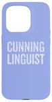 Coque pour iPhone 15 Pro Costume d'Halloween rusé de dernière minute pour linguiste