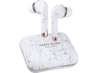 Happy Plugs Air 1 Plus, Trådlös, Samtal/Musik, 20 - 20000 Hz, 3,75 G, Headset, Marmorfärgad, Vit