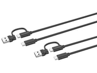 Speedlink Stream Play & Charge Usb-C/A Kabel Set Für Ps5 Sw Retail (Sl-460101-Bk)