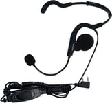 Retevis Walkie Talkie Headset, Behind the Head Headset, med mikrofon för Baofeng UV-5R eSynic RT24 RT27 2 Way Radio Headset